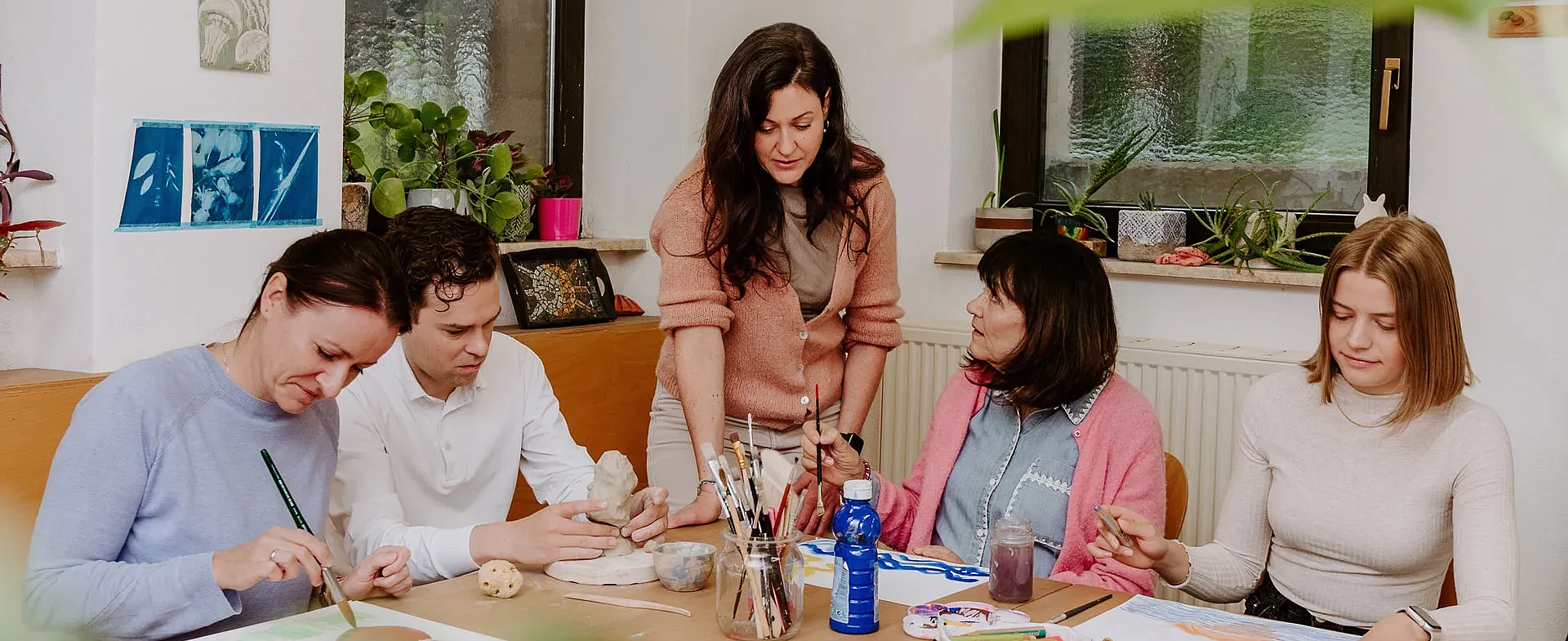 Maltherapie in der Gruppe